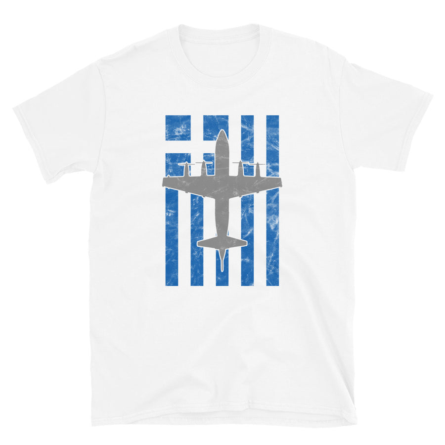 P-3 Orion and Greek Flag Tee