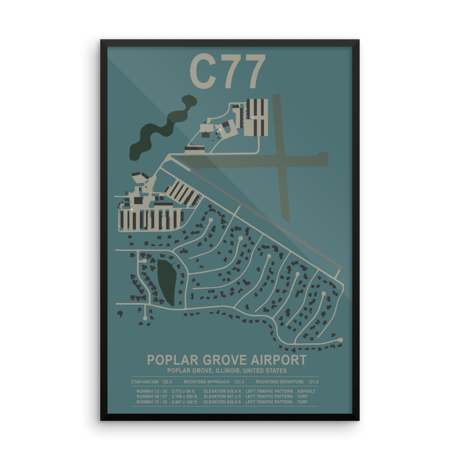 C77 Poplar Grove Airport Layout Art