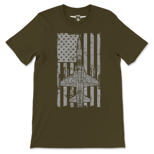 F-5 Freedom Fighter Vintage Flag Tee