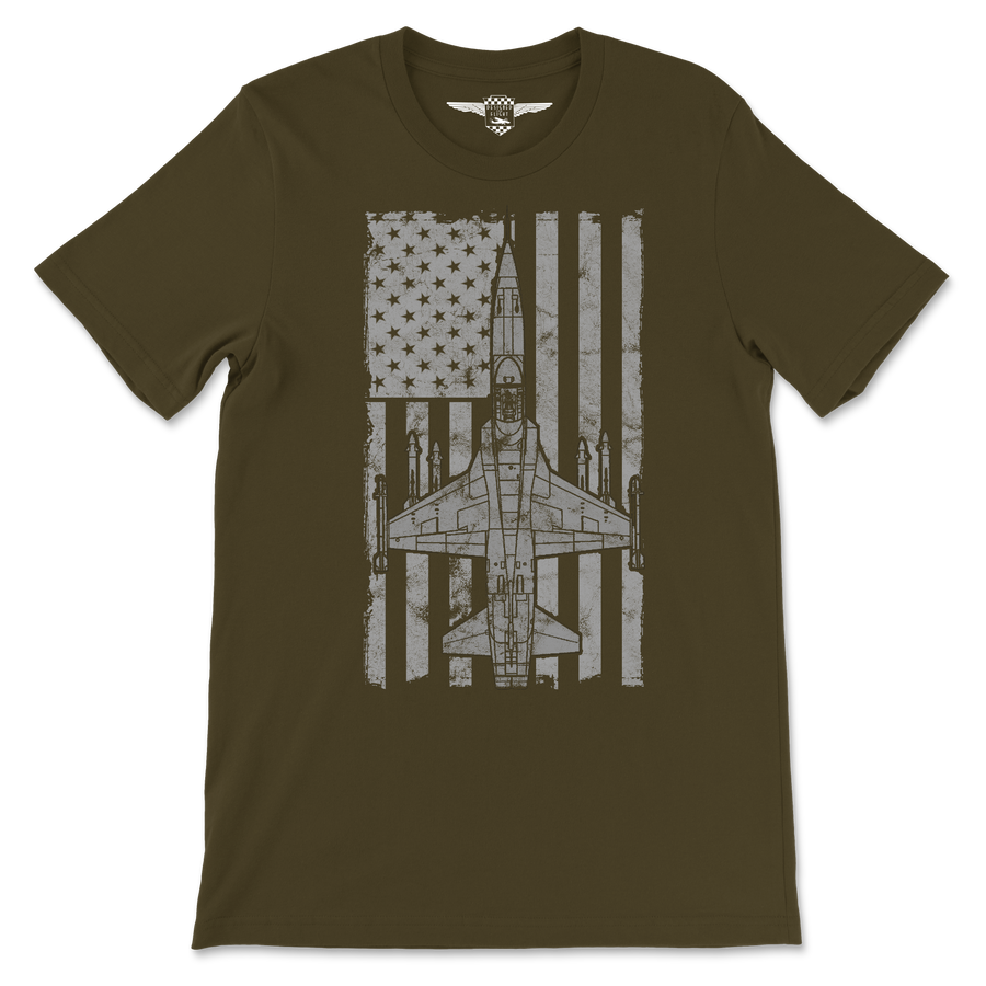 F-5 Freedom Fighter Vintage Flag Tee