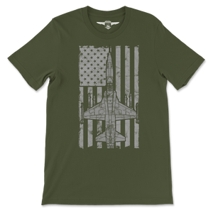 F-5 Freedom Fighter Vintage Flag Tee