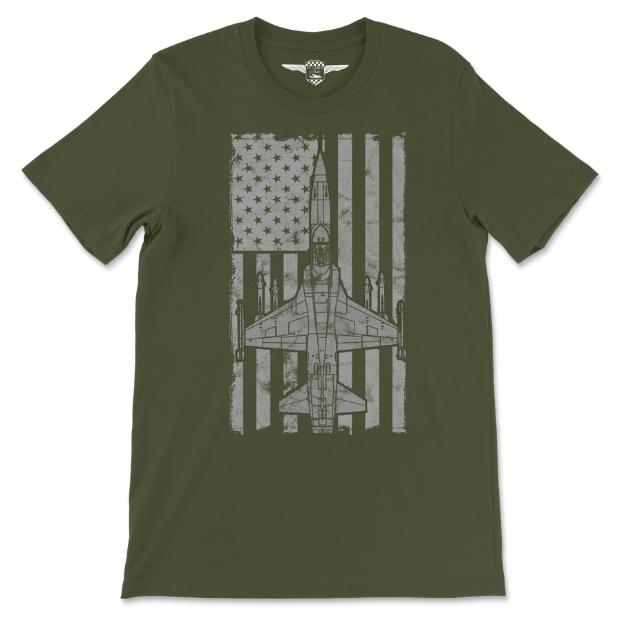 F-5 Freedom Fighter Vintage Flag Tee