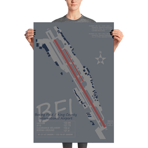 BFI Boeing Field /  King County International Airport Layout Art