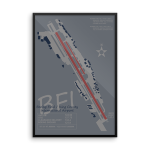 BFI Boeing Field /  King County International Airport Layout Art