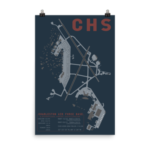 CHS Charleston Air Force Base & International Airport Layout Art