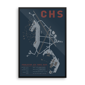 CHS Charleston Air Force Base & International Airport Layout Art