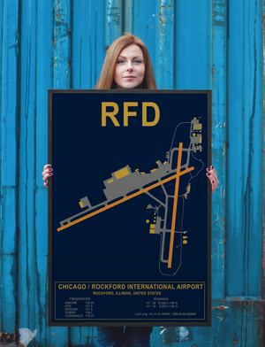 RFD Chicago/Rockford International Airport Layout Art