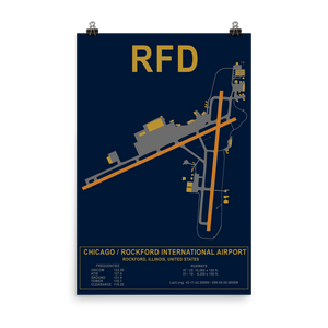 RFD Chicago/Rockford International Airport Layout Art
