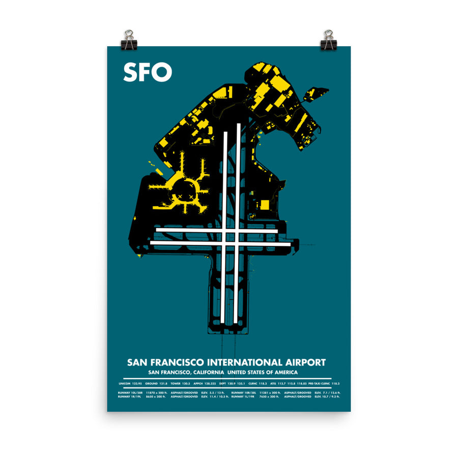 SFO San Francisco International Airport Art Print
