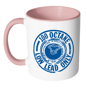 100Ll Avgas Mug Accent - Blue Drinkware