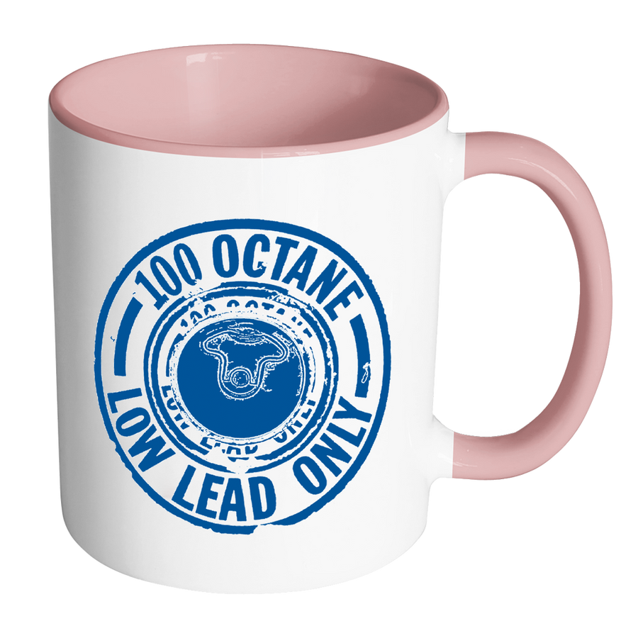 100Ll Avgas Mug Accent - Blue Drinkware