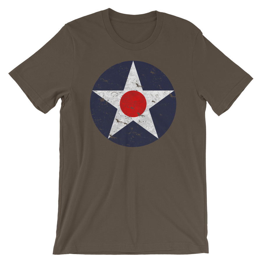 US Army Air Corps WW2 Roundel Insignia Vintage Tee