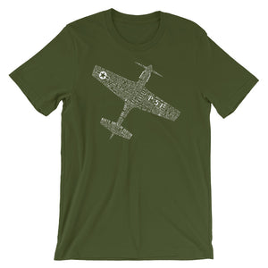 P-51 Mustang Typography Tee