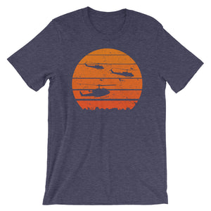 Jungle Sunrise UH-1 Huey Helicopter Tee