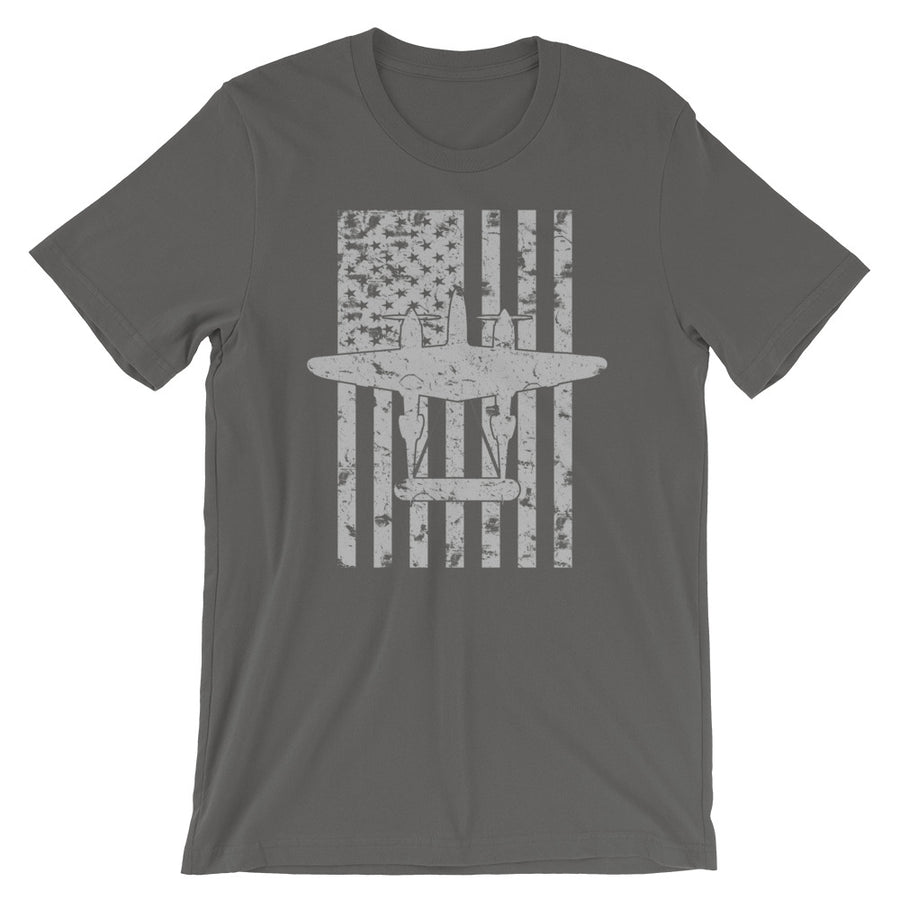 P-38 Lightning Vintage Flag Tee