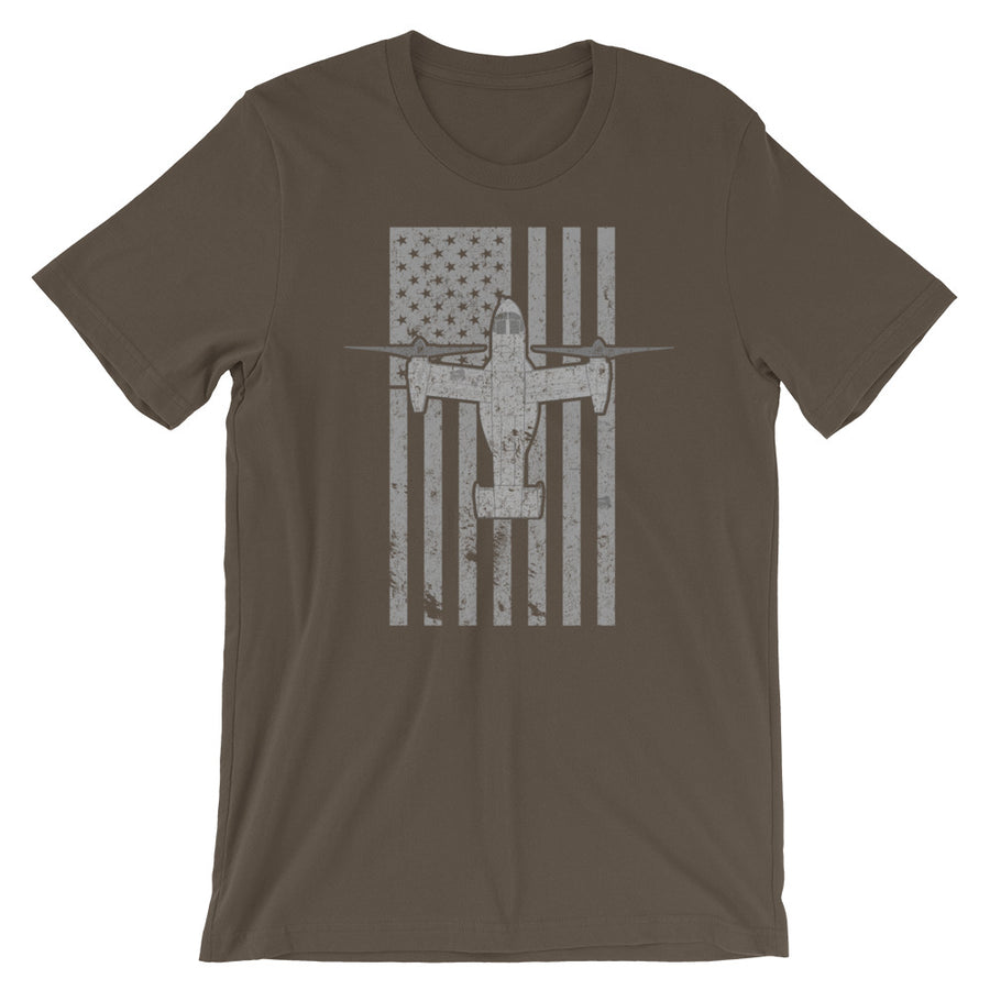 MV-22 Osprey Tilt-Rotor Vintage Flag Tee