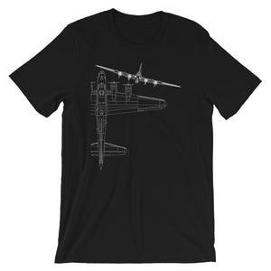 B-17 Flying Fortress Line Art Tee