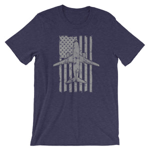 B-737 Airliner Vintage Flag Tee
