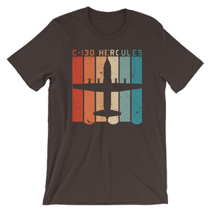 C-130 Hercules Retro Colored Bars T-shirt