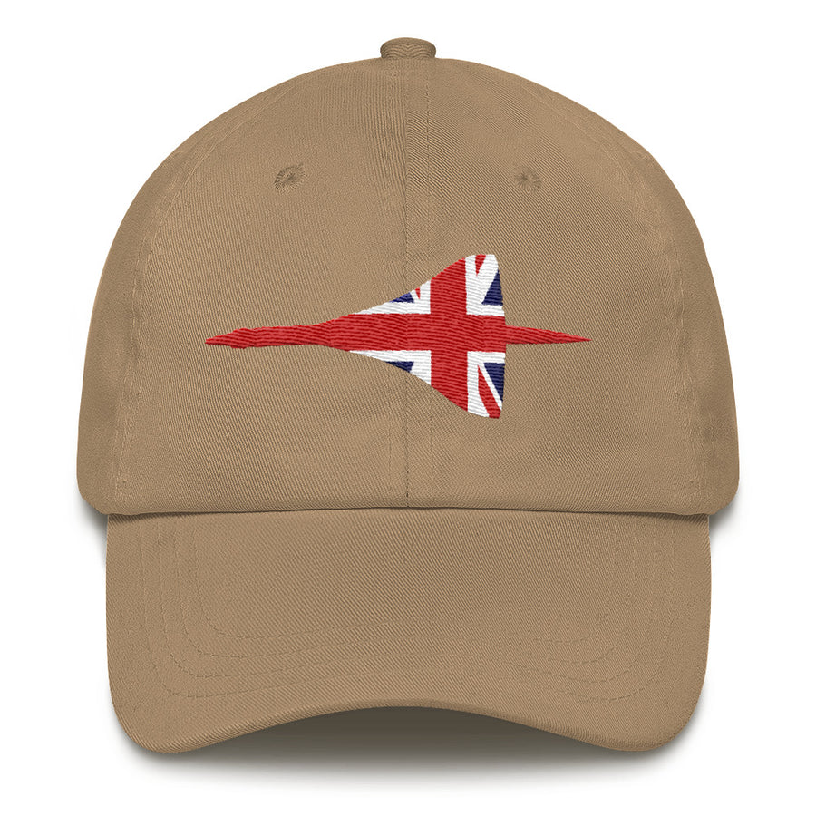 Concorde Silhouette Union Jack Embroidered Dad Cap
