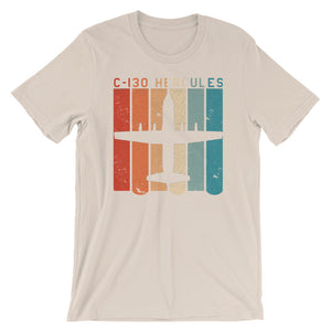 C-130 Hercules Retro Colored Bars T-shirt