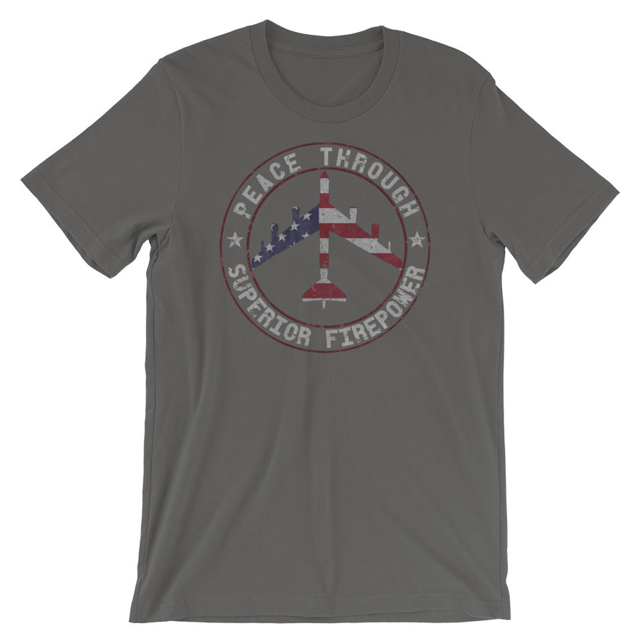 Peace Through Superior Firepower B-52 Stratofortress Vintage Tee