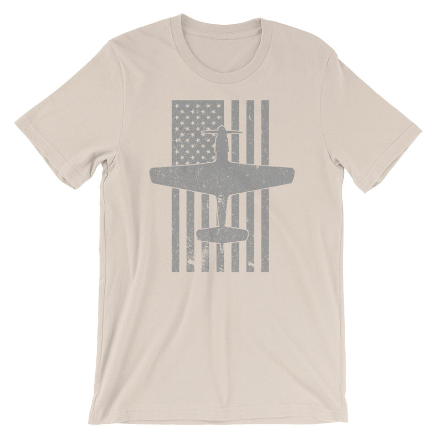 P-51 Mustang Vintage Flag Tee