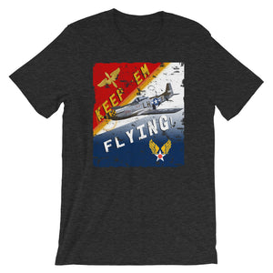 Keep'Em Flying! WWII P-51 Mustang Recruiting Poster Tee