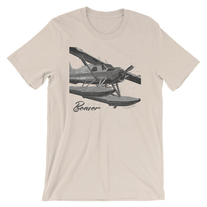 De Havilland DHC-2 Beaver Floatplane "Charcoal" Drawing Tee