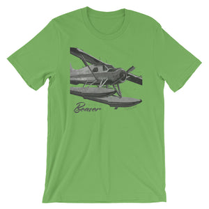 De Havilland DHC-2 Beaver Floatplane "Charcoal" Drawing Tee