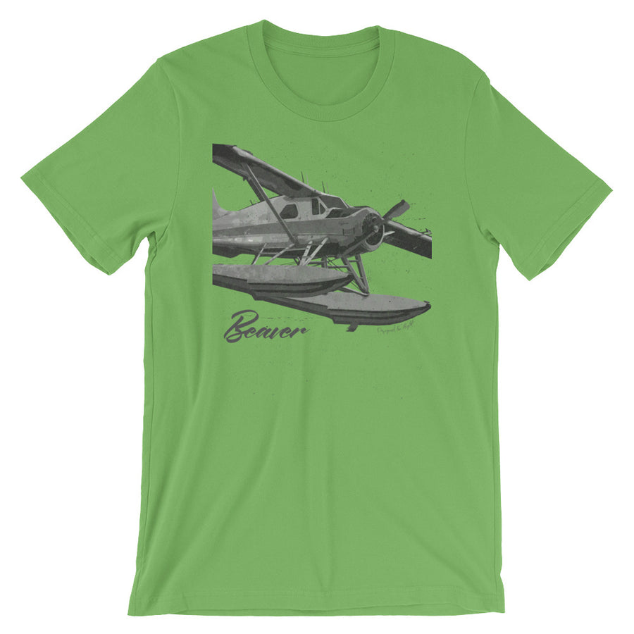 De Havilland DHC-2 Beaver Floatplane "Charcoal" Drawing Tee