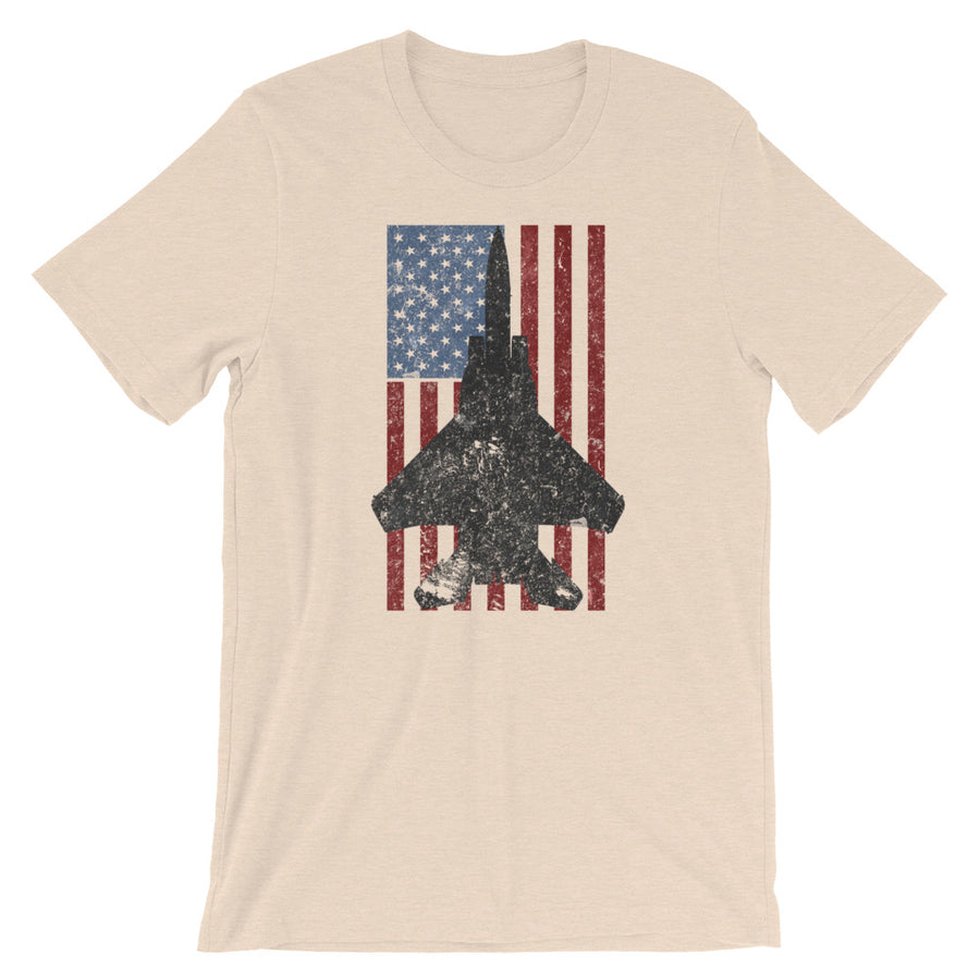 F-15 Eagle Vintage American Flag Tee