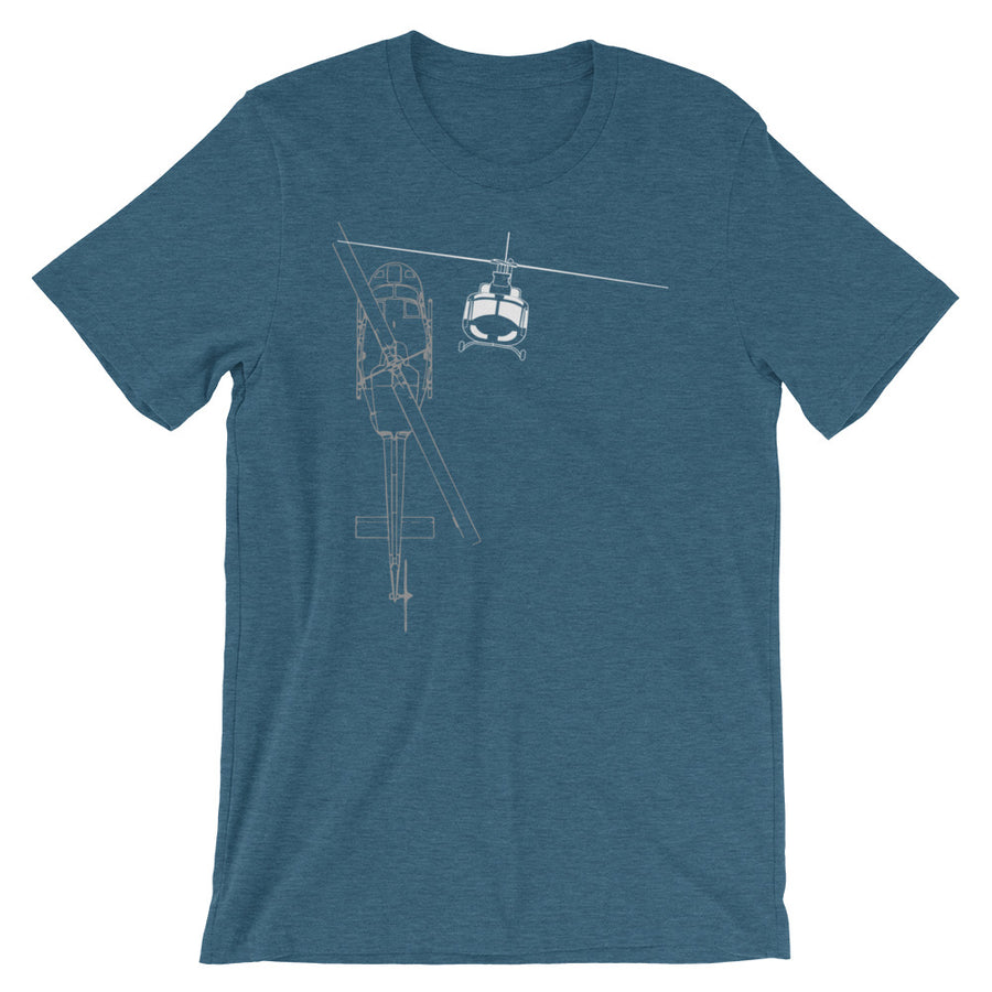 UH-1 Huey Line Art Tee