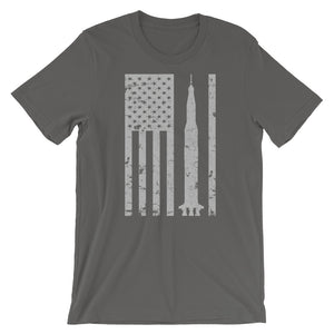 Saturn V Rocket Apollo Vintage Flag Tee