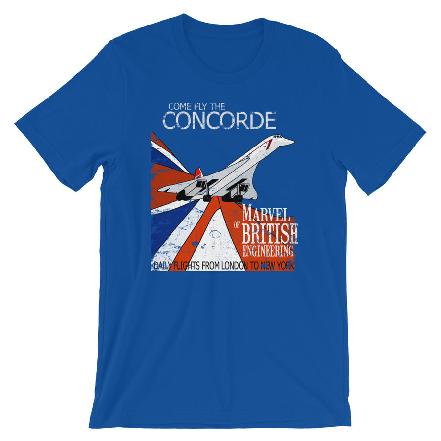 Come fly the Concorde Retro Vintage British Tee