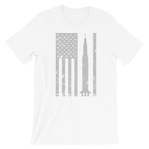 Saturn V Rocket Apollo Vintage Flag Tee