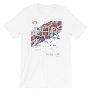 LHR London Heathrow Vintage Airline Tag Tee