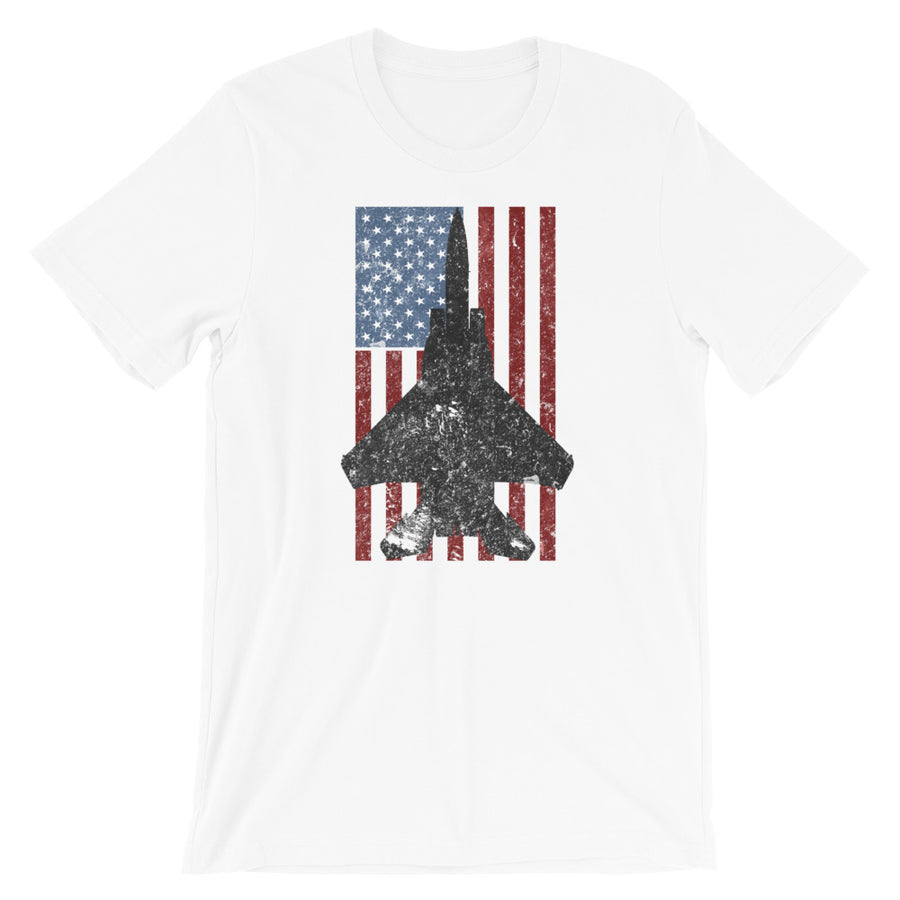 F-15 Eagle Vintage American Flag Tee