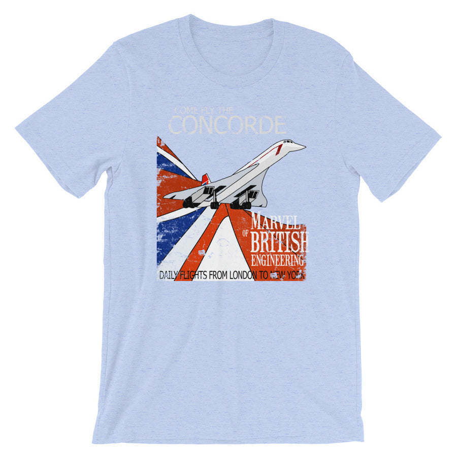 Come fly the Concorde Retro Vintage British Tee