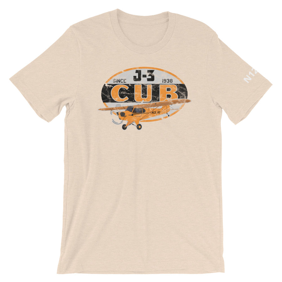 Customized Piper Cub Vintage Tee