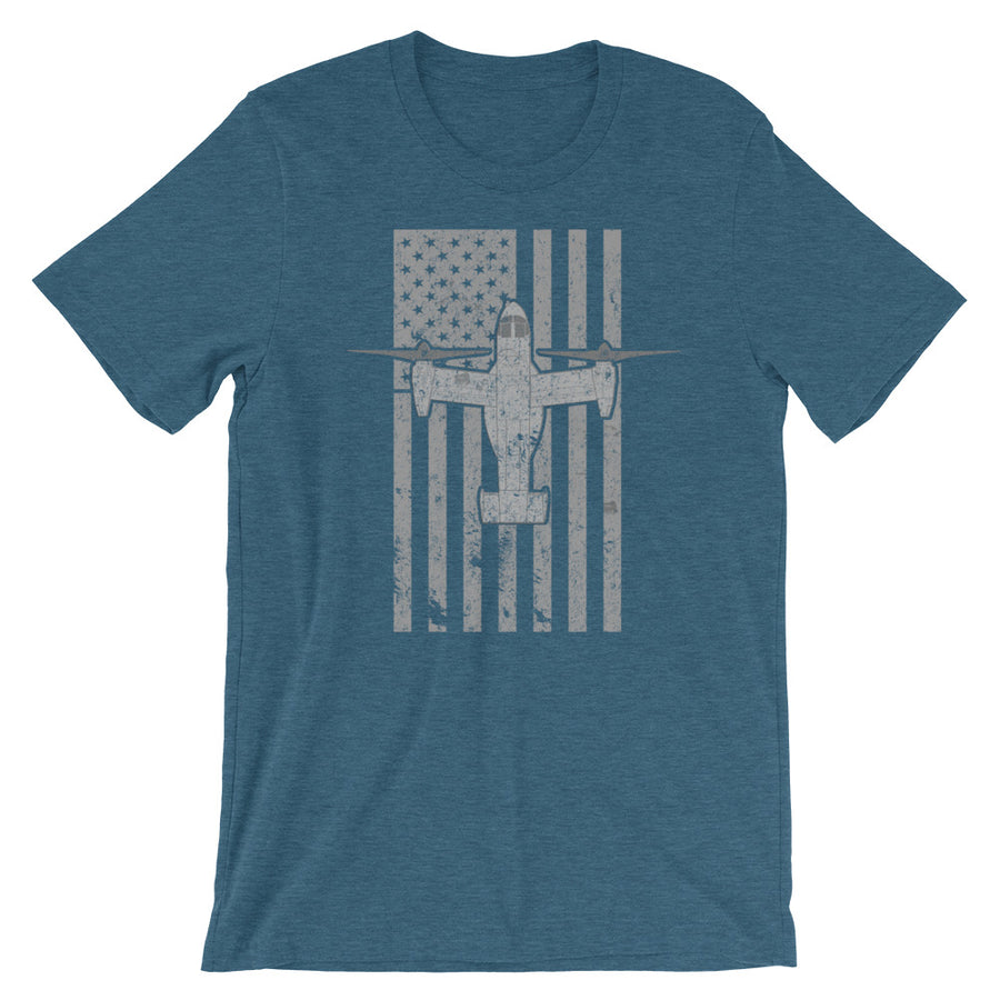 MV-22 Osprey Tilt-Rotor Vintage Flag Tee
