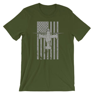 MV-22 Osprey Tilt-Rotor Vintage Flag Tee