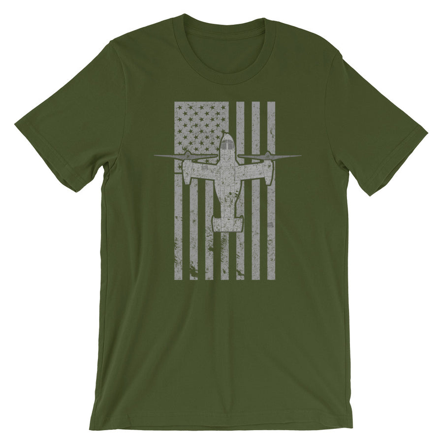 MV-22 Osprey Tilt-Rotor Vintage Flag Tee