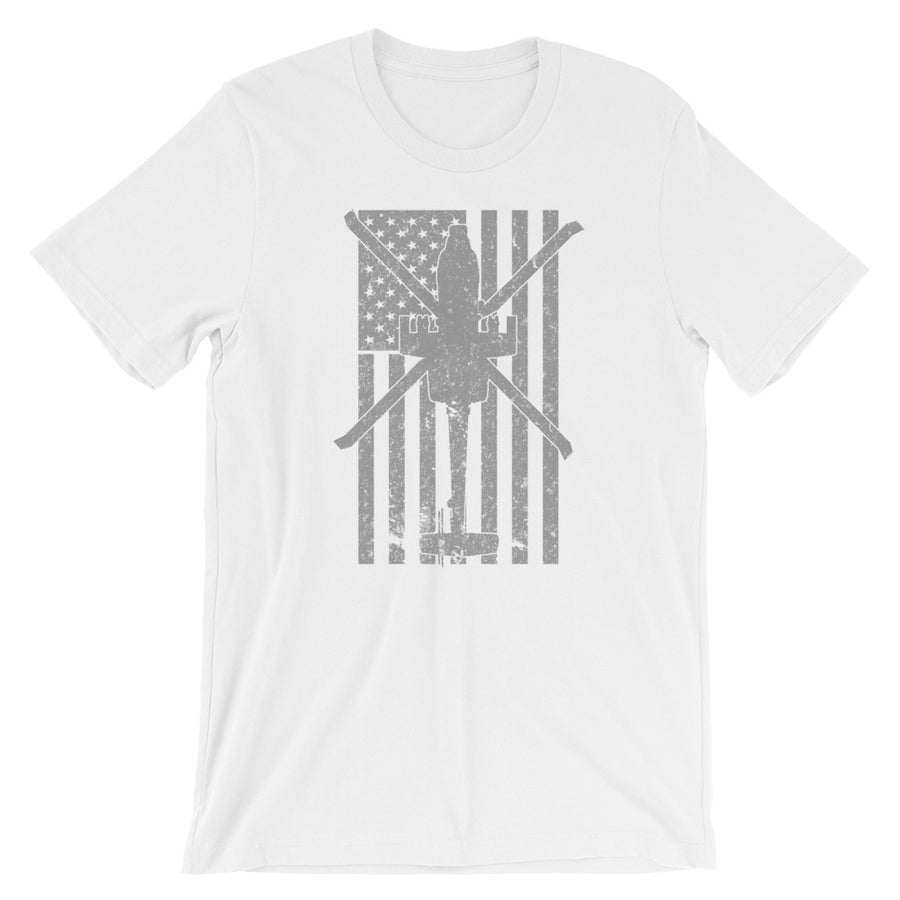 AH-64 Apache Attack Helicopter Vintage Flag Tee