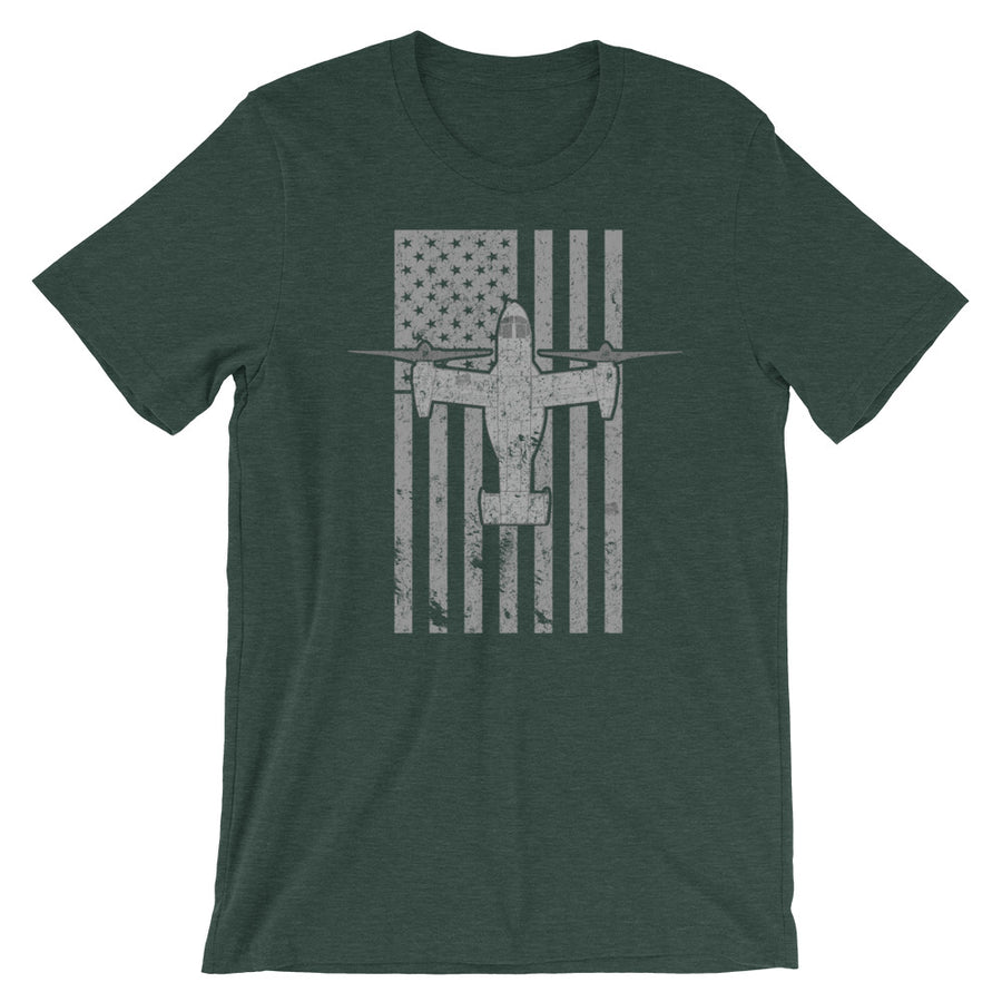 MV-22 Osprey Tilt-Rotor Vintage Flag Tee