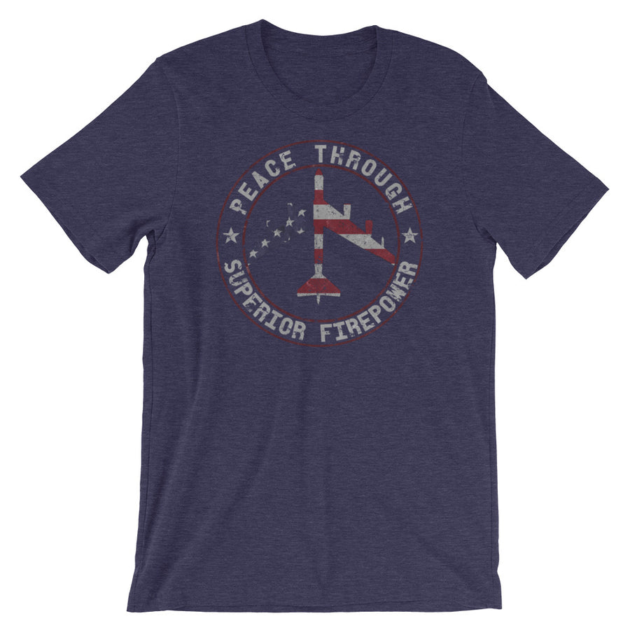 Peace Through Superior Firepower B-52 Stratofortress Vintage Tee