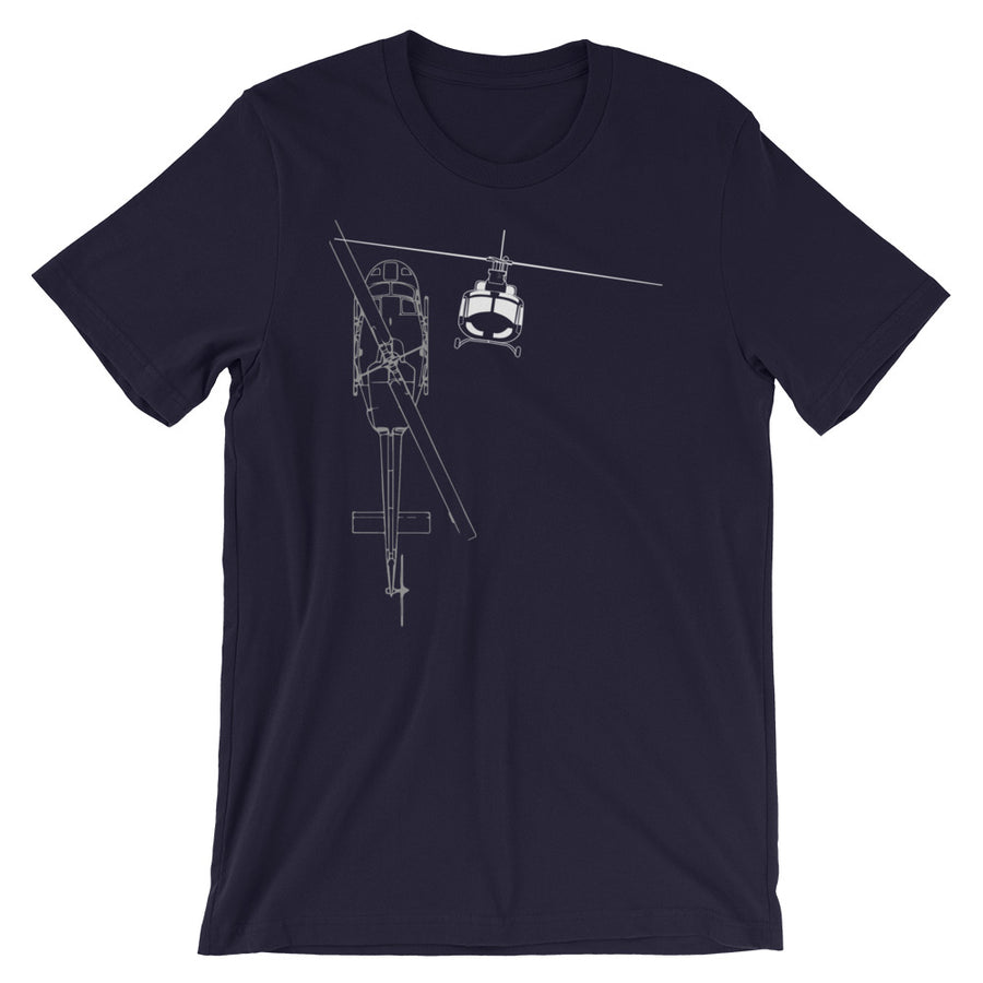 UH-1 Huey Line Art Tee