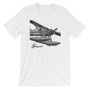 De Havilland DHC-2 Beaver Floatplane "Charcoal" Drawing Tee